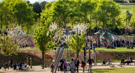 Parque de los toboganes en Sant Cugat