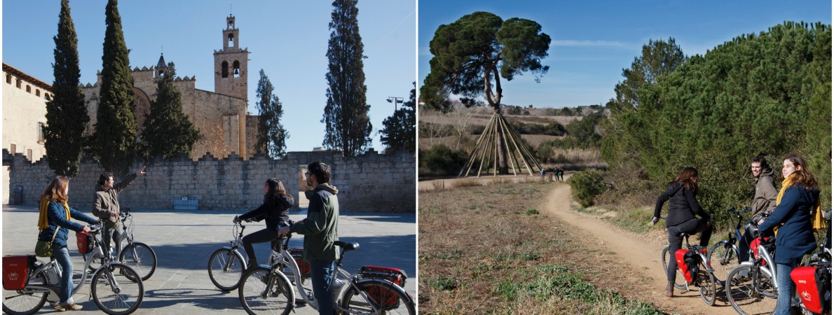 Tour en bicyclette électrique : Monastère & Collserola