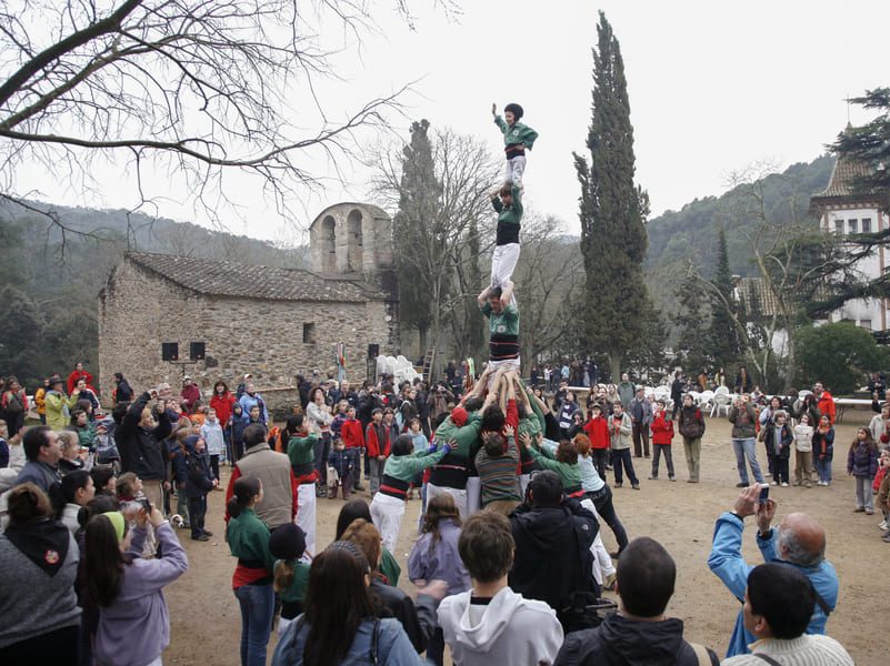Castellers de Sant Cugat a la festa de Sant Medir
