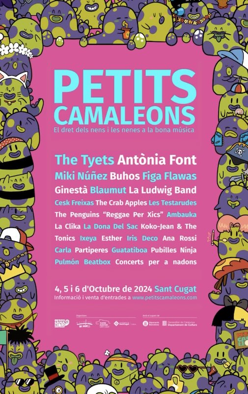 Festival petits camaleons 2024 posters artistas