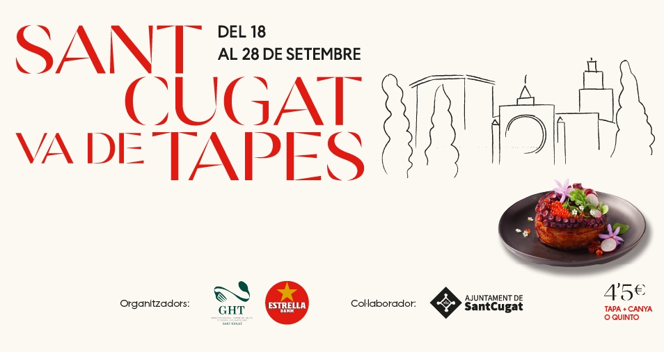 Póster de Sant Cugat Va de Tapas 2025