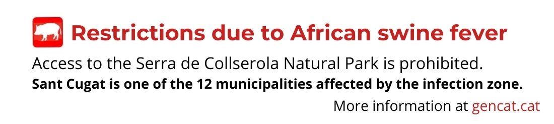 restrictions due to african swine fever collserola