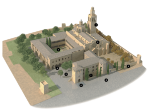 Monestir_SantCugat_hotspots2 Map of the Monastery of Sant Cugat