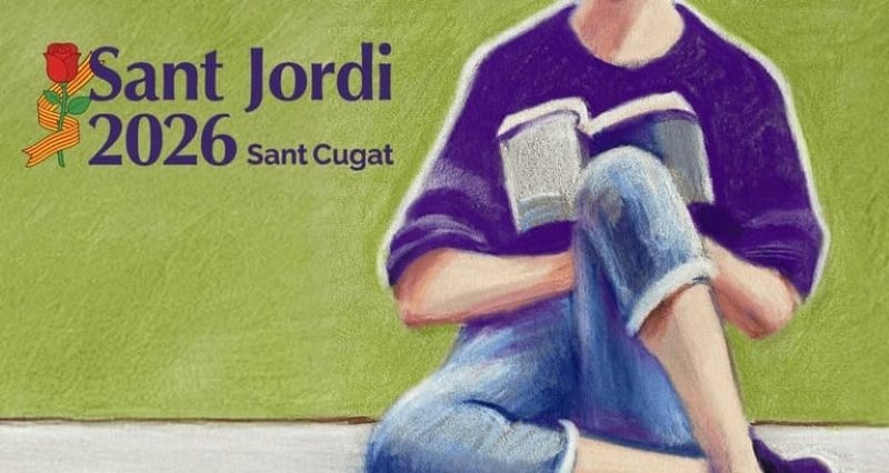 Sant Jordi 2026 joven leyendo un libro