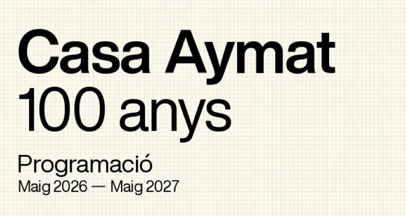 Portada de la Programació de la Casa Aymat 2026
