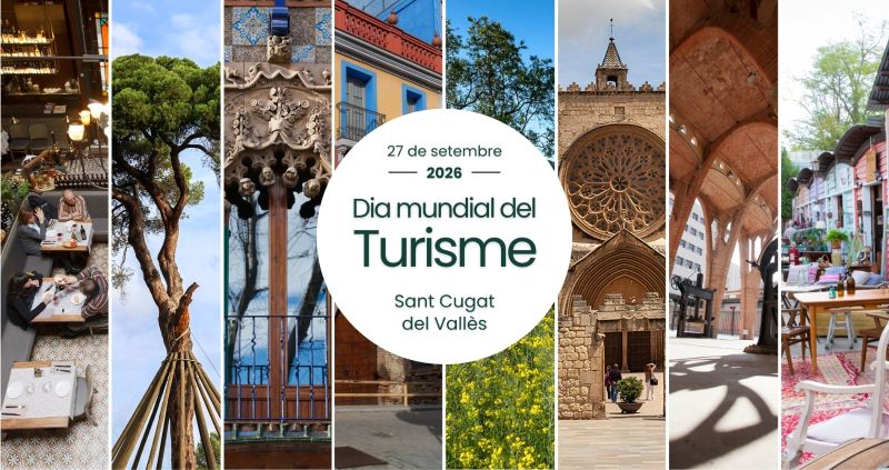 Banner para el día mundial del turismo en Sant Cugat