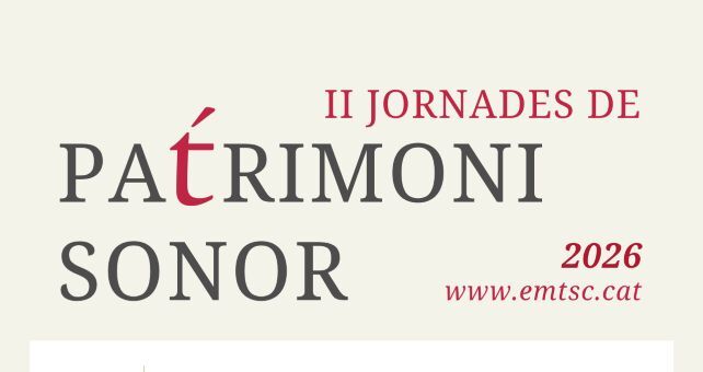 Cartell de la segona edició de les Jornades de Patrimoni Sonor