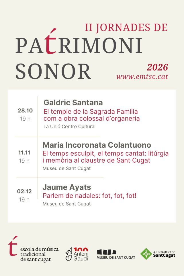 Cartell de la segona edició de les Jornades de Patrimoni Sonor